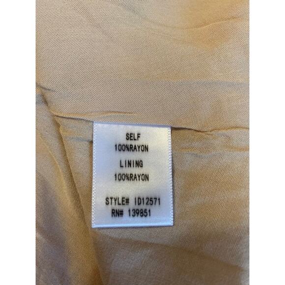 Oddy NWOT Smocked Cream Midi Dress Women's Oversized Small - Picture 7 of 9